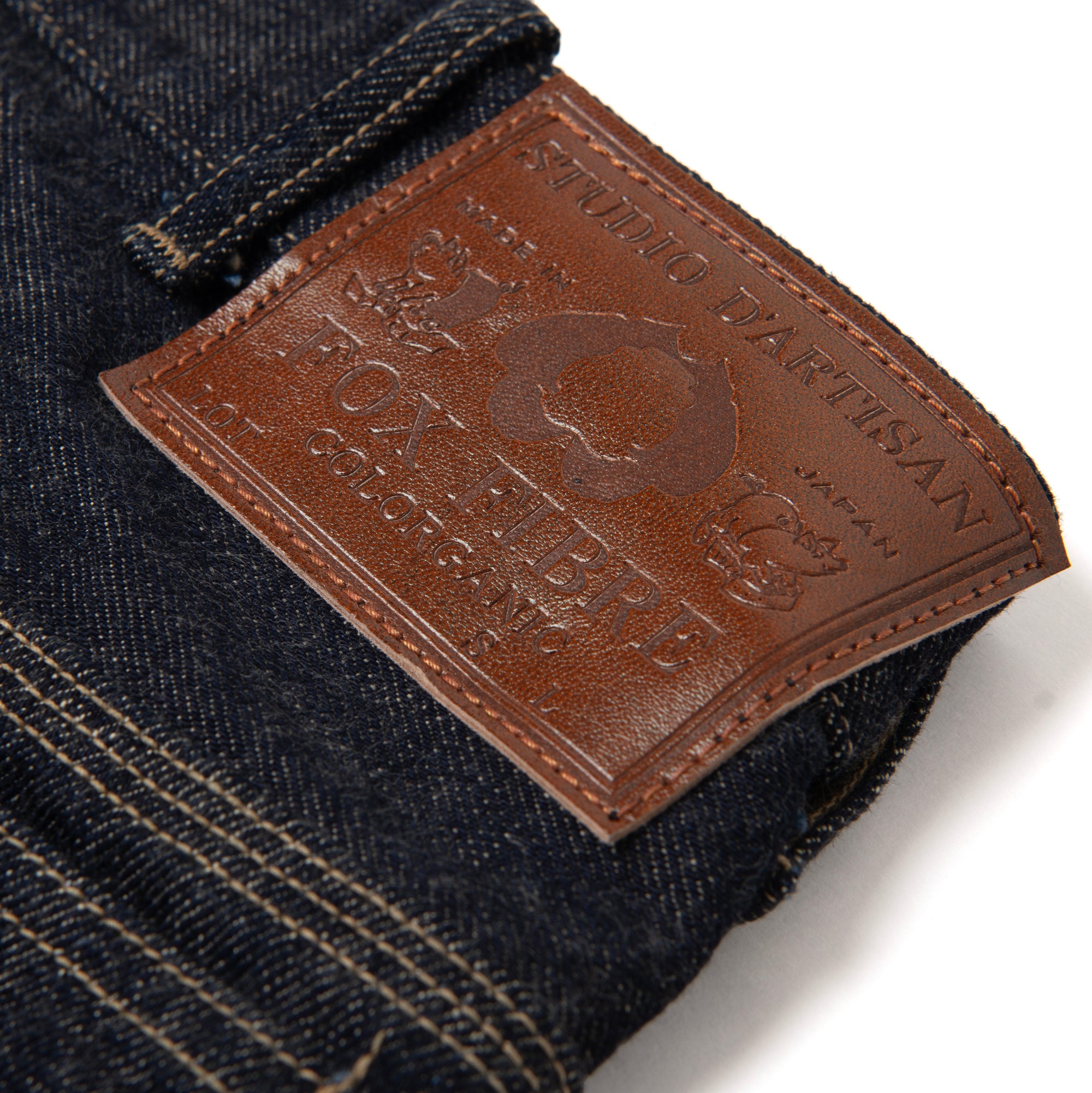 Studio D'Artisan "Fox Cotton" Denim Painter Pants