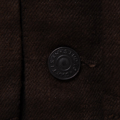 [Pre-Order] Studio D'Artisan GL3 "Amami Dorozome" Selvedge Jacket (Dark Brown)