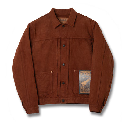 [Pre-Order] Studio D'Artisan GL3 "Amami Dorozome" Selvedge Jacket (Brown)