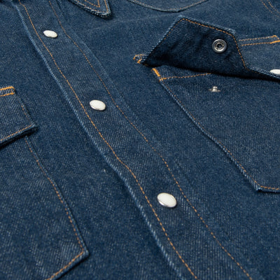 Studio D'Artisan Natural Indigo Denim Western Shirt