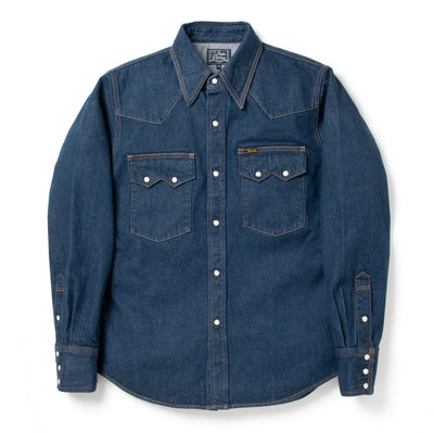 Studio D'Artisan Natural Indigo Denim Western Shirt