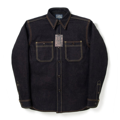 [Pre-Order] Studio D'Artisan "Aishibuzome" Selvedge Denim Work Shirt