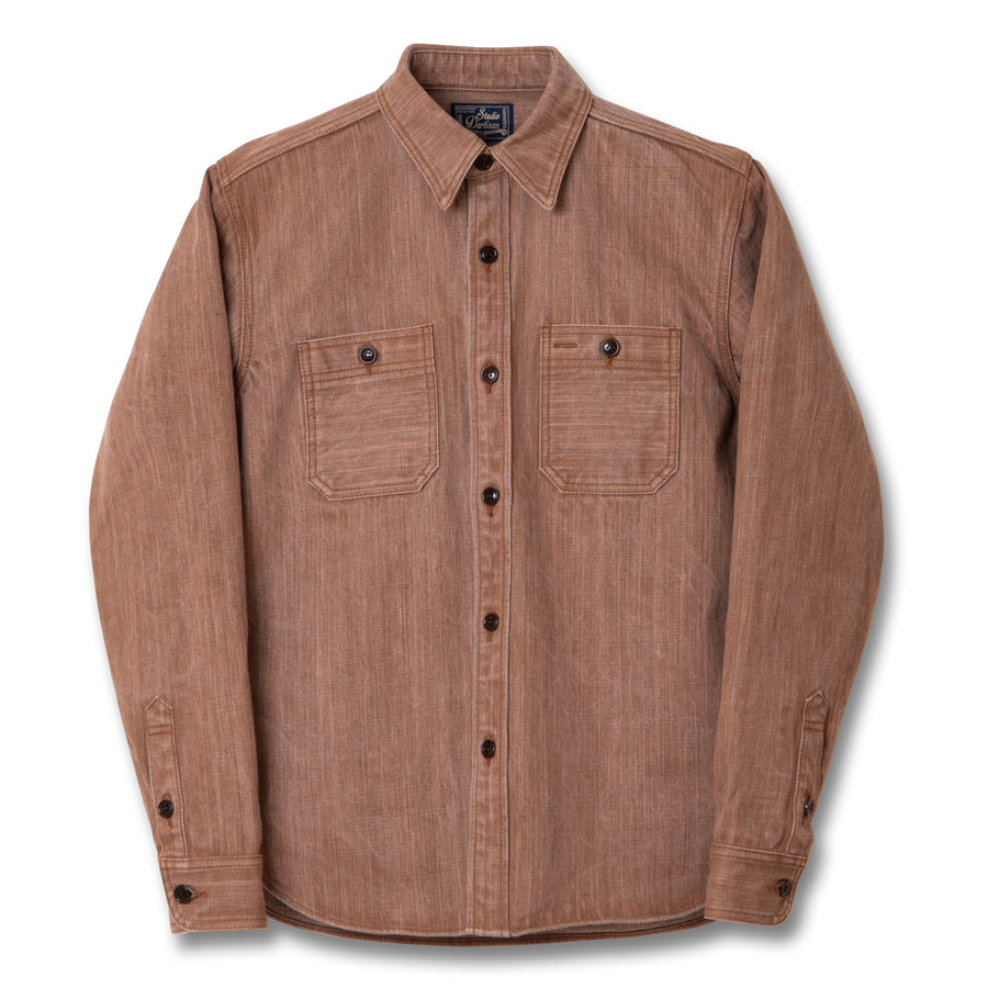 Studio D'Artisan "Kaki-Kyoku" Selvedge Denim Work Shirt