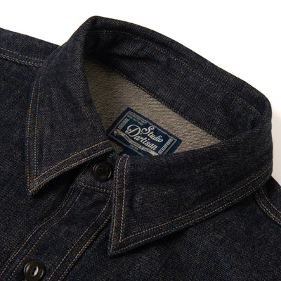 Studio D'Artisan "Fox Cotton" Denim Work Shirt
