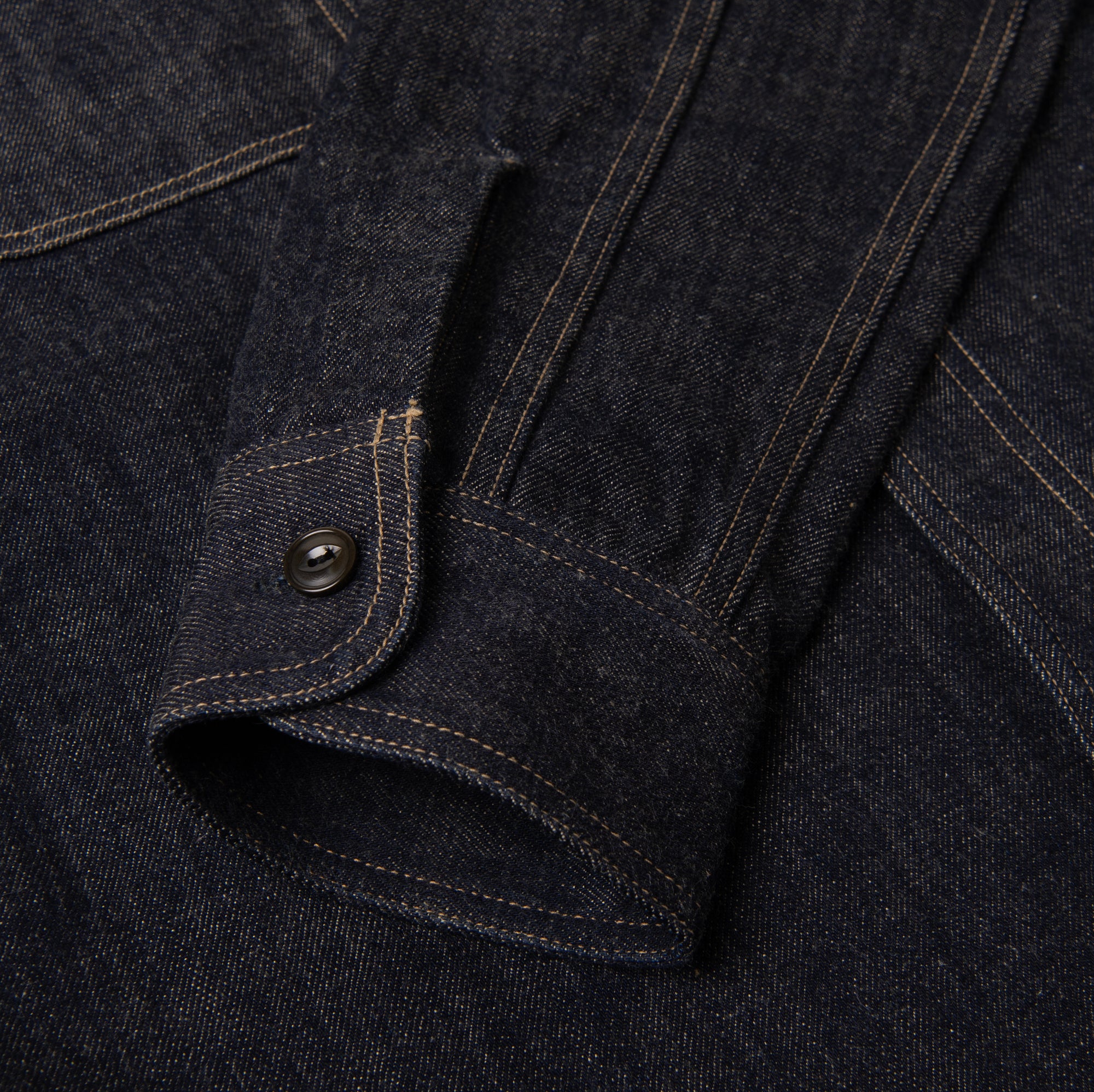 Studio D'Artisan "Fox Cotton" Denim Work Shirt