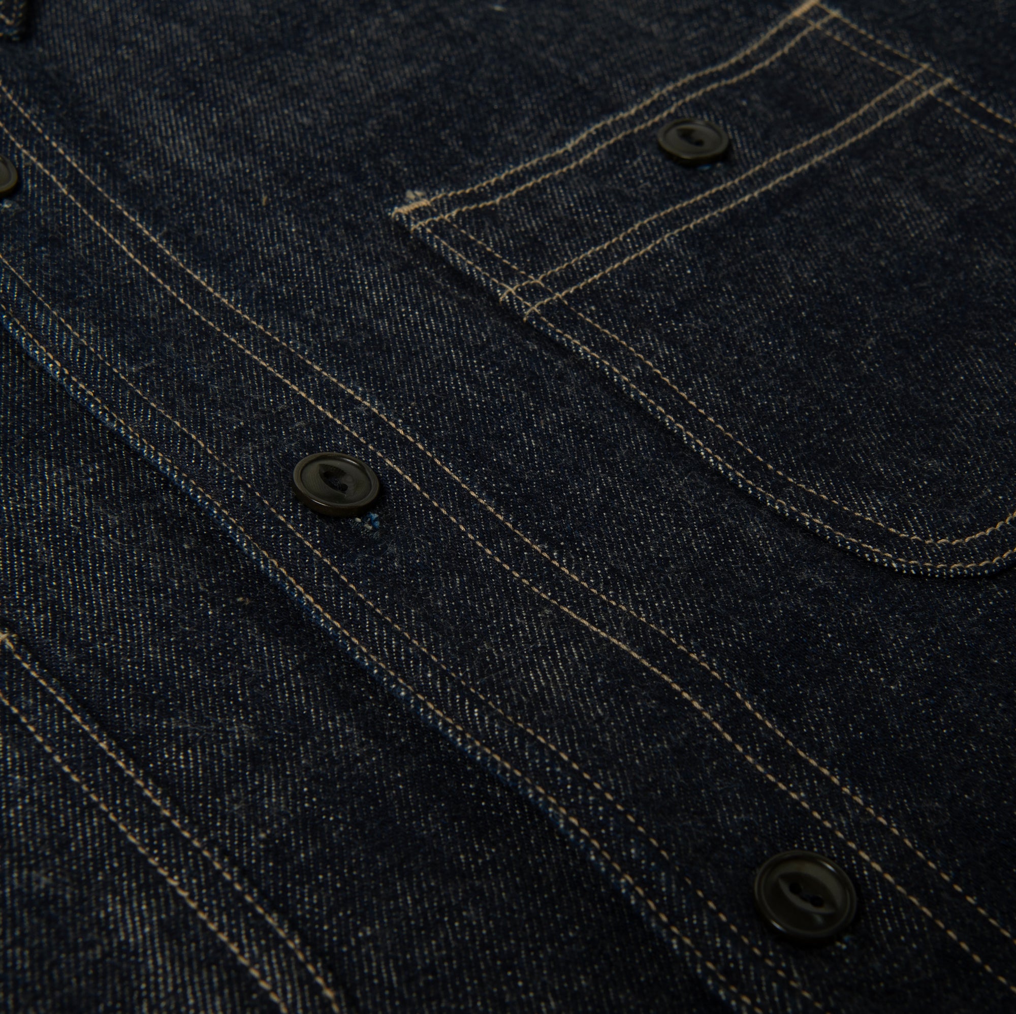 Studio D'Artisan "Fox Cotton" Denim Work Shirt