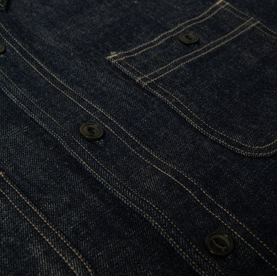 Studio D'Artisan "Fox Cotton" Denim Work Shirt