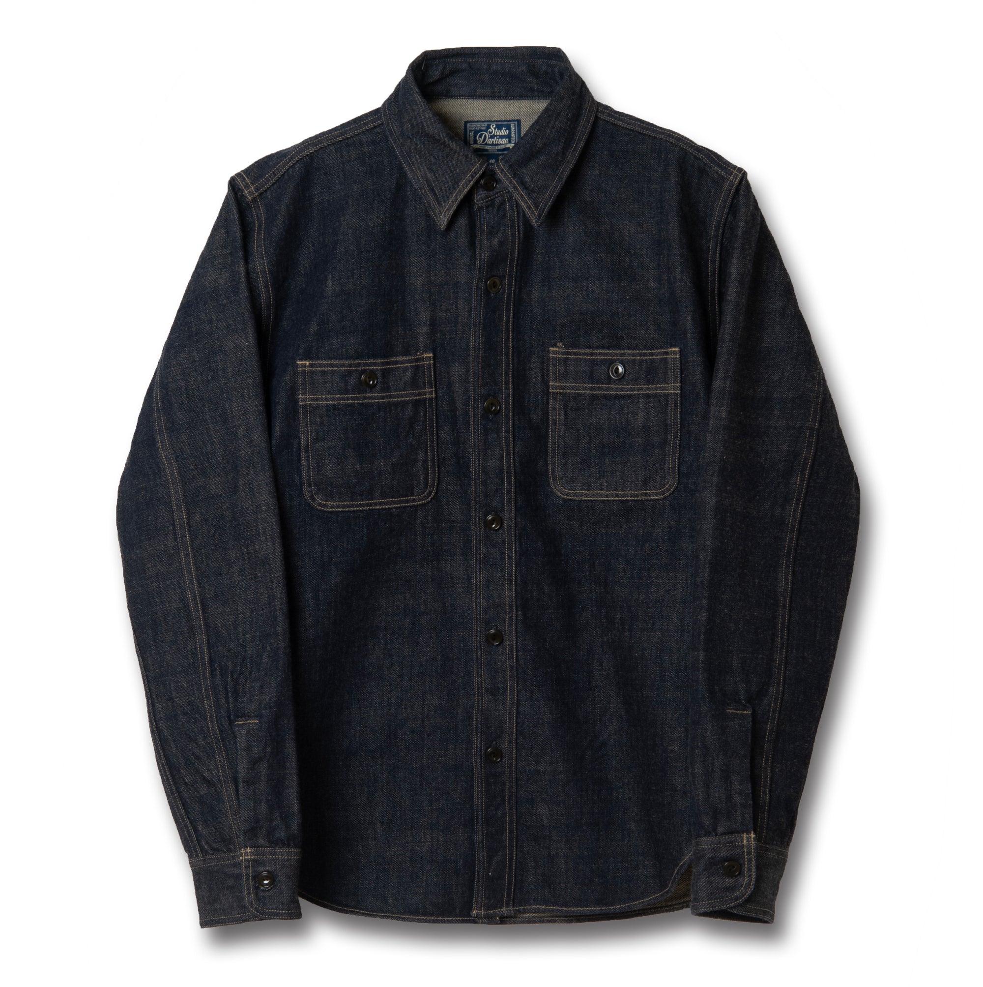 Studio D'Artisan "Fox Cotton" Denim Work Shirt
