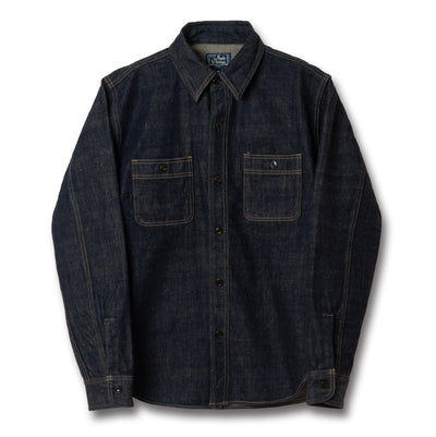 Studio D'Artisan "Fox Cotton" Denim Work Shirt