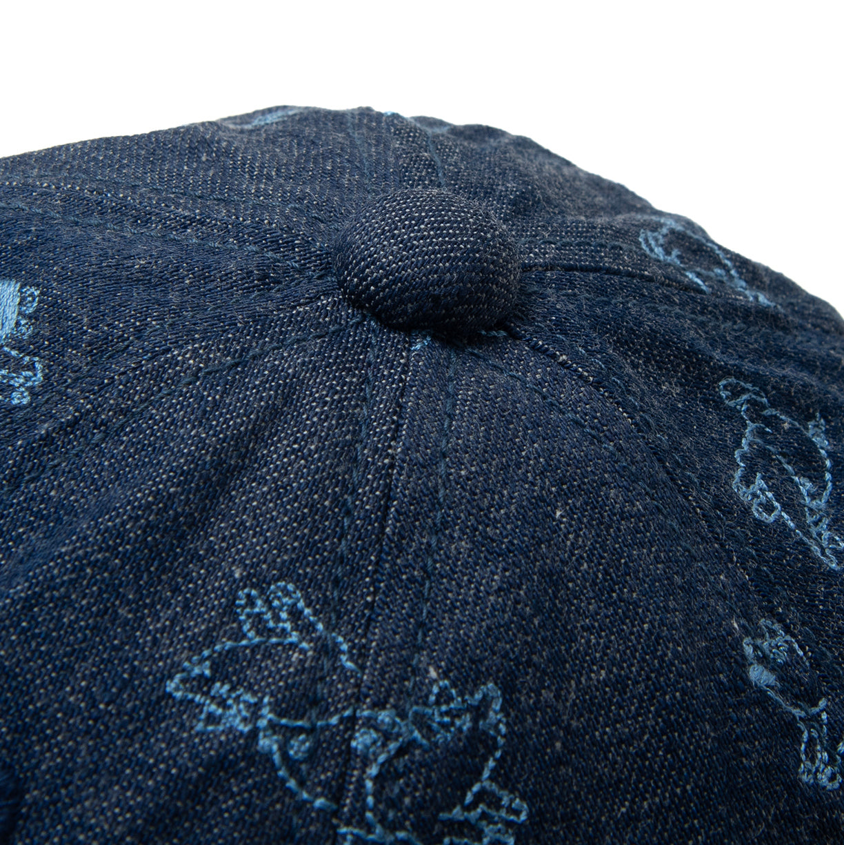 Studio D'Artisan Embroidered Denim Cap