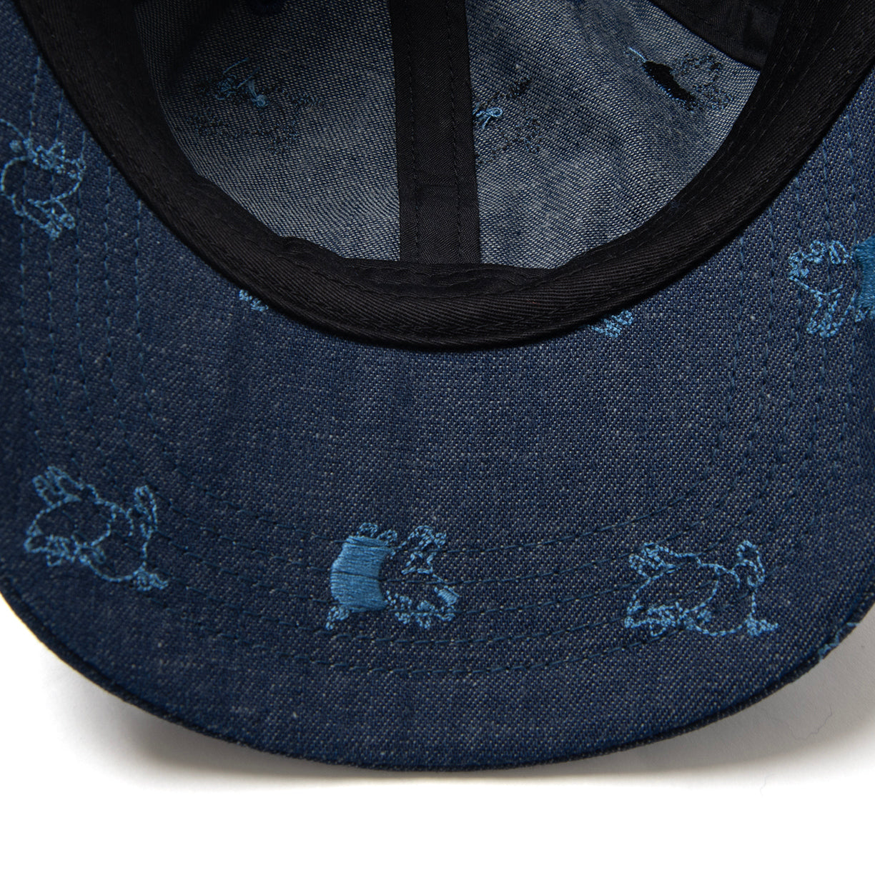 Studio D'Artisan Embroidered Denim Cap