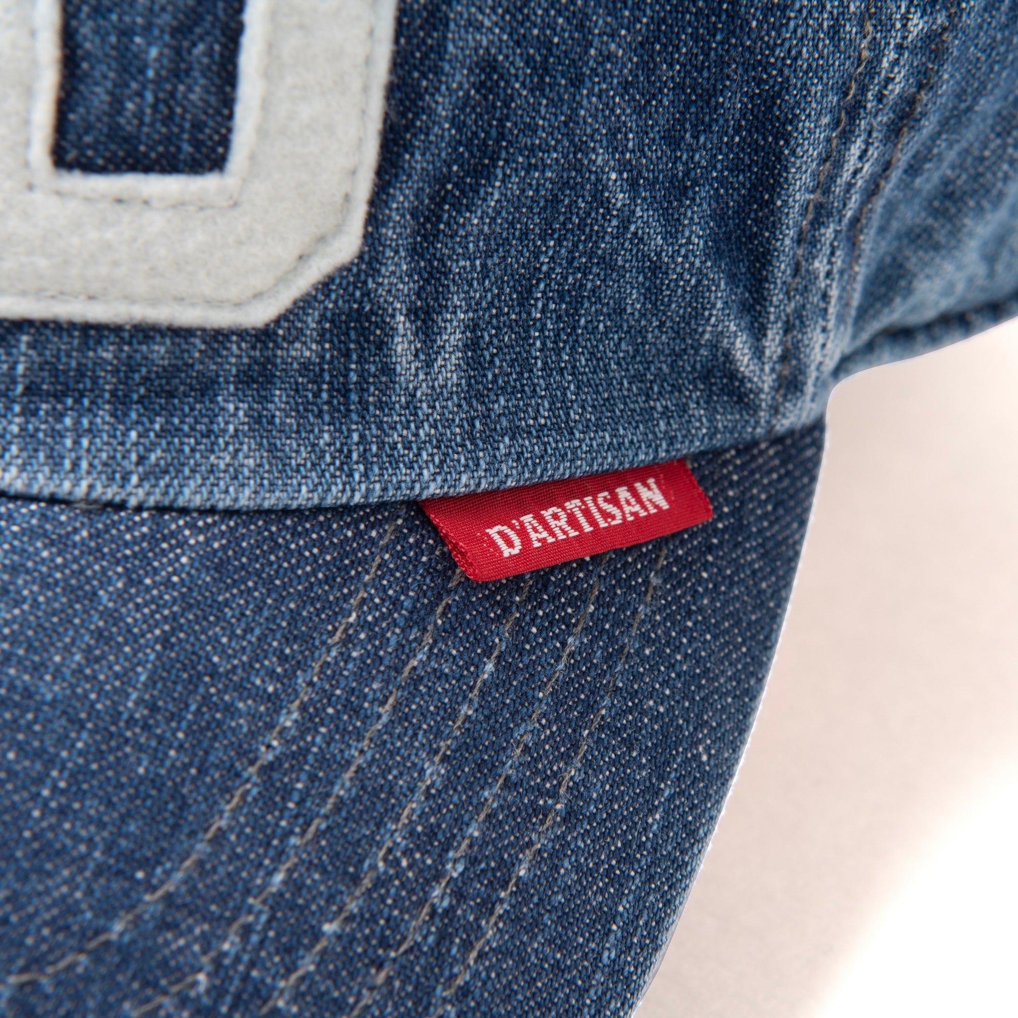 [Pre-Order] Studio D'Artisan Distressed Denim Baseball Cap - Okayama Denim