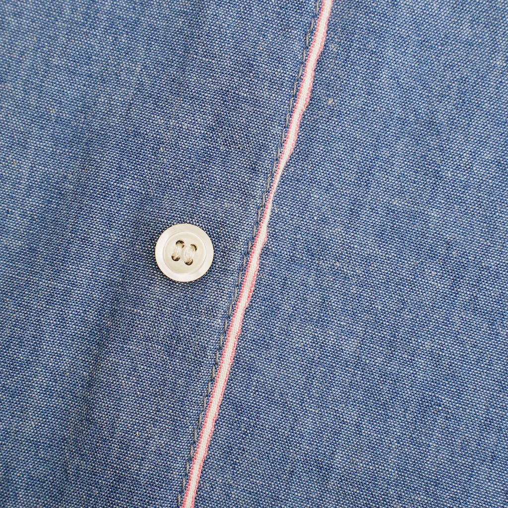 Momotaro Selvedge Chambray Work Shirt - Okayama Denim