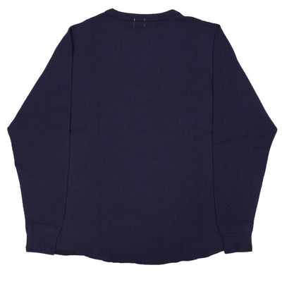 Loop & Weft Double Face Hex Honeycomb Thermal Henley (Navy)