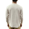 Loop & Weft Double Face Hex Honeycomb Thermal Henley (Ivory)