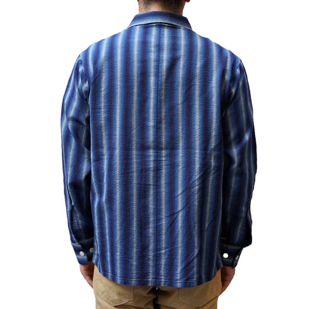 STUDIO D’ARTISAN 阿波しじら織り長袖シャツ 阿波藍 AWA-AI Studio D'Artisan 