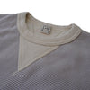 Loop & Weft SZ Vintage Pinborder Knit Double V Sweatshirt (Gray)