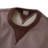 Loop & Weft SZ Vintage Pinborder Knit Double V Sweatshirt (Brown)