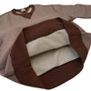 Loop & Weft SZ Vintage Pinborder Knit Double V Sweatshirt (Brown)