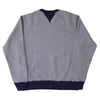 Loop & Weft SZ Vintage Pinborder Knit Double V Sweatshirt (Navy)