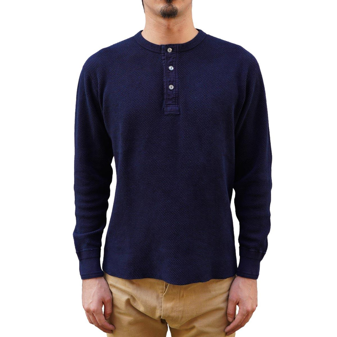 Loop & Weft Combed Yarn High Tension Honeycomb Thermal LS Tees