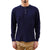 OD+LW Indigo Dyed Double Face Hex Honeycomb Henley Thermal