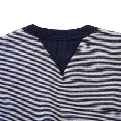 Loop & Weft SZ Vintage Pinborder Knit Double V Sweatshirt (Navy)