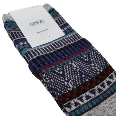 Rasox Fair Isle Crew Socks