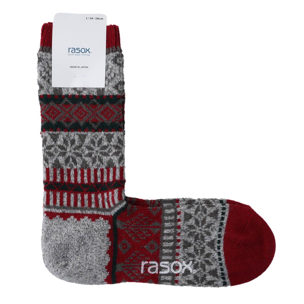 Rasox Snow Jacquard Crew Socks