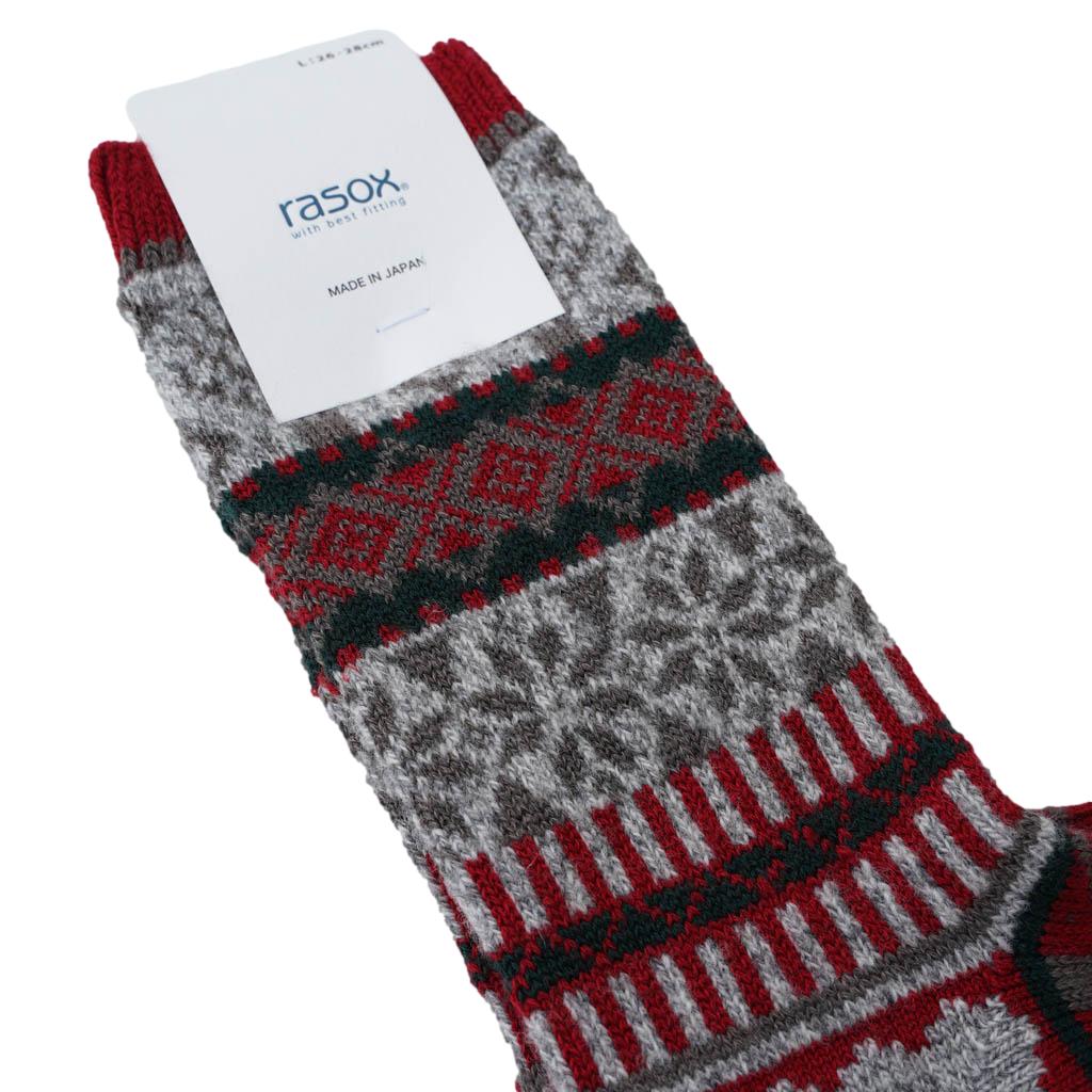 Rasox Snow Jacquard Crew Socks