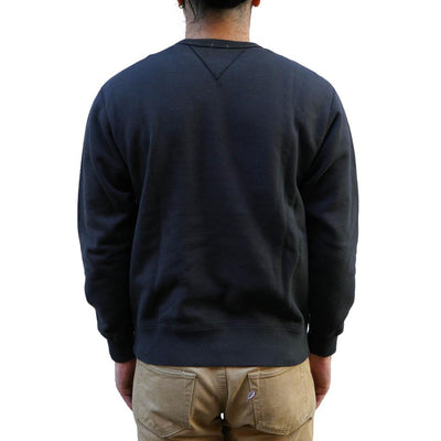 Loop & Weft SZ Vintage Pinborder Knit Double V Sweatshirt (Black)