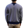 Loop & Weft SZ Vintage Pinborder Knit Double V Sweatshirt (Navy)