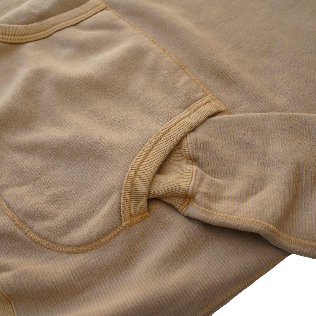 印紙1 OD+LW Kakishibu SZ Vintage Pinborder Knit Hooded Sweatshirt