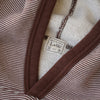 Loop & Weft SZ Vintage Pinborder Knit Hooded Sweatshirt (Brown)