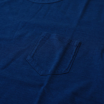 Pure Blue Japan Middle Indigo Jersey Pocket Tee