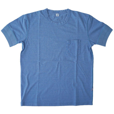 Pure Blue Japan Pale Indigo Jersey Pocket Tee