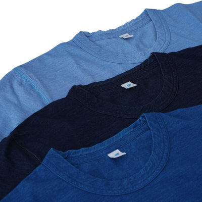 Pure Blue Japan Pale Indigo Jersey Pocket Tee