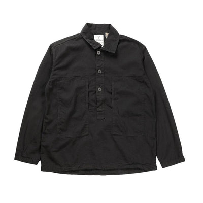 Fullcount Black US Army Denim Pullover Shirt - Okayama Denim
