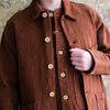 [Pre-Order] Studio D'Artisan "Amami Dorozome" Sashiko Coverall (Brown)