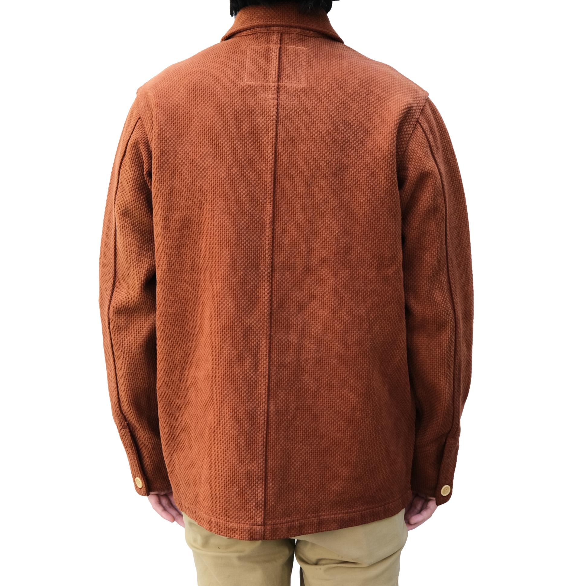 [Pre-Order] Studio D'Artisan "Amami Dorozome" Sashiko Coverall (Brown) - Okayama Denim