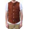 [Pre-Order] Studio D'Artisan "Amami Dorozome" Sashiko Vest (Brown)