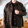 [Pre-Order] Studio D'Artisan "Amami Dorozome" Sashiko Coverall (Dark Brown)