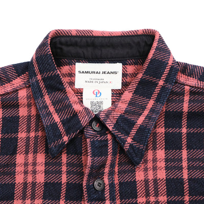 OD+SJ "Yoroi" Heavyweight Rope Dyed Indigo Flannel Shirt