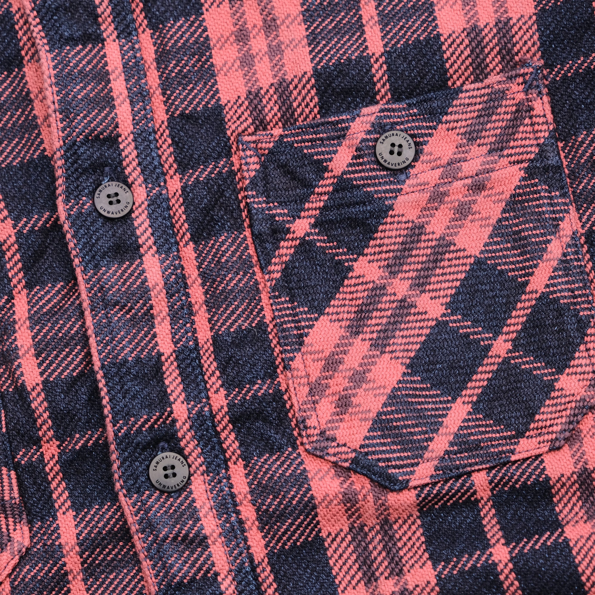 OD+SJ "Yoroi" Heavyweight Rope Dyed Indigo Flannel Shirt