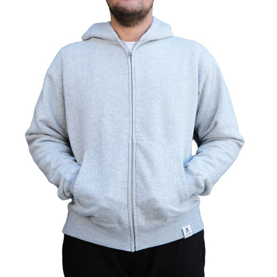 Momotaro Loopwheel Zip-up Hoodie (Gray)