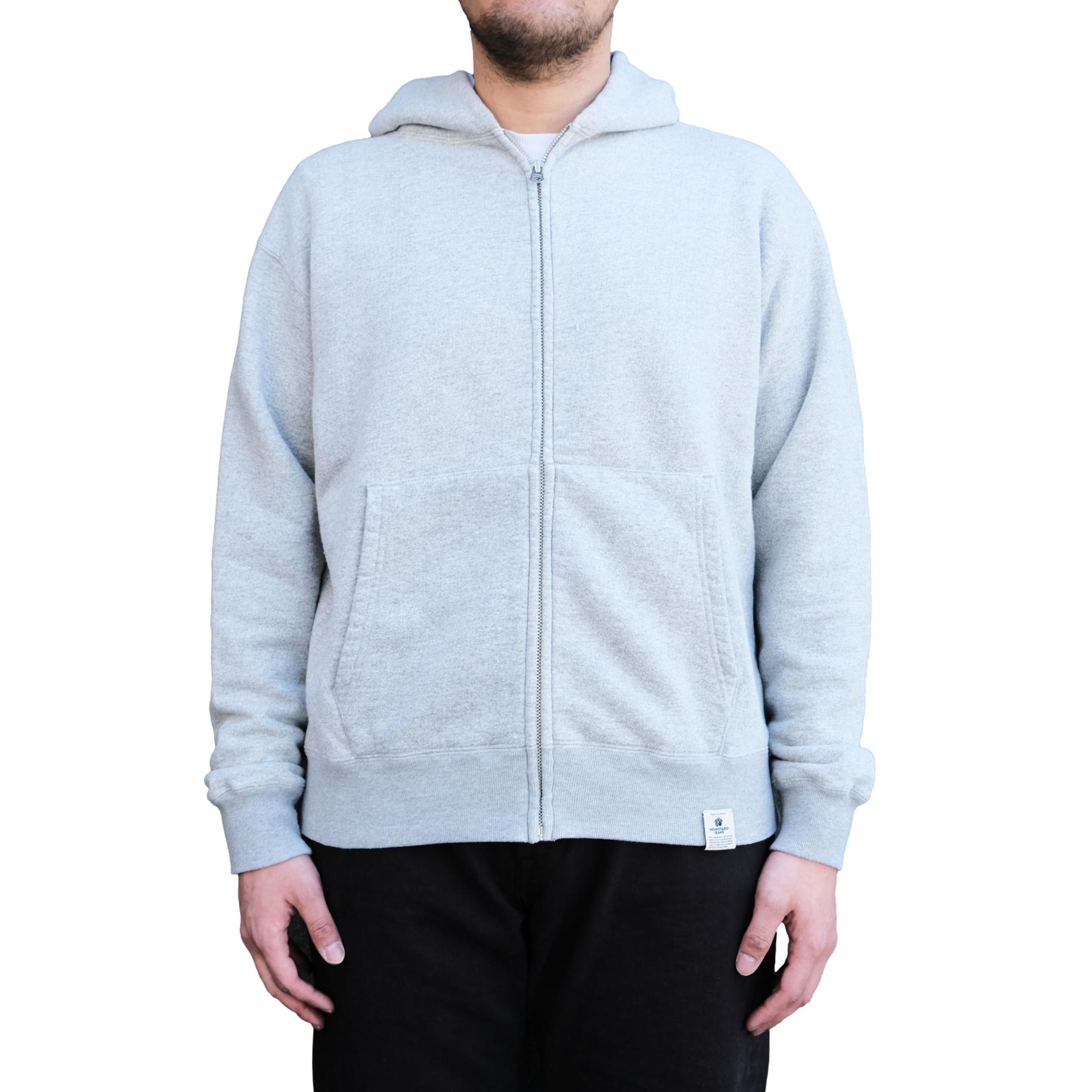 Momotaro Loopwheel Zip-up Hoodie (Gray)