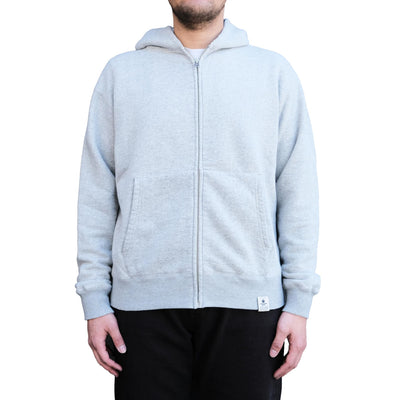 Momotaro Loopwheel Zip-up Hoodie (Gray)