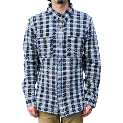 [Pre-Order] Studio D'Artisan "Indigo Noragi Sashiko" L/S Work Shirt