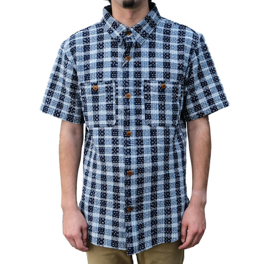 Studio D'Artisan "Indigo Noragi Sashiko" S/S Work Shirt