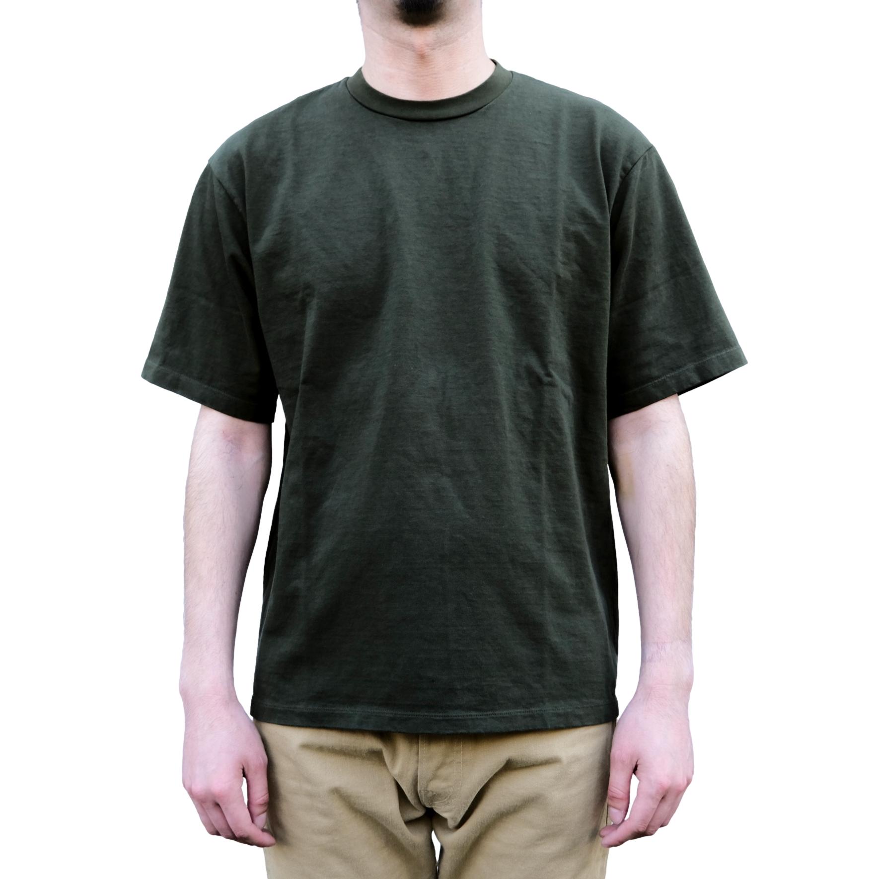 Momotaro Matcha Dyed Tee - Okayama Denim